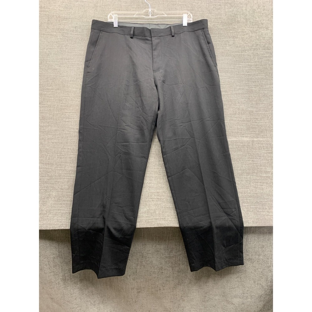 Dockers Dress Pants Mens 38x30 Black Straight Leg Formal Office Wear Mid Rise